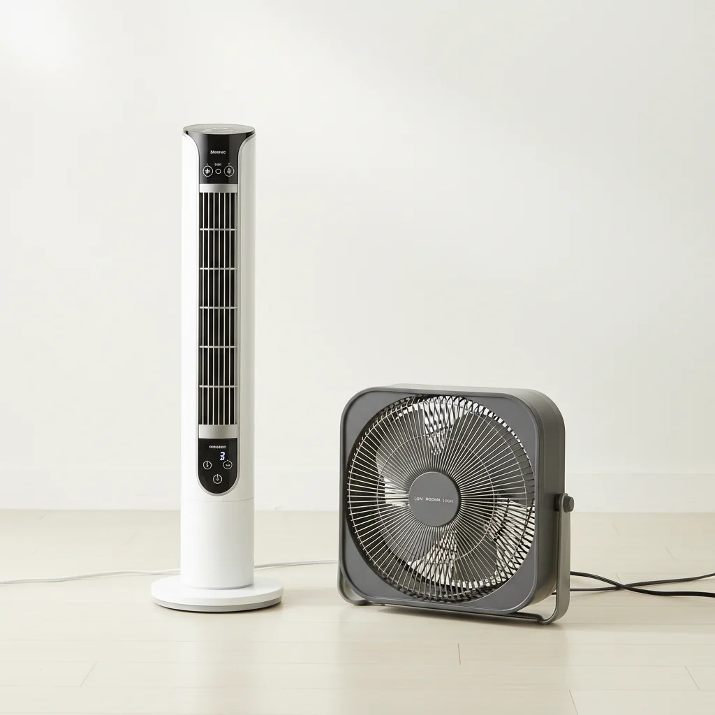tower fan vs box fan